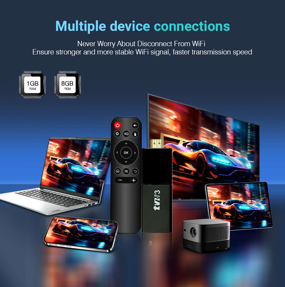 TVR3 Stick UHD 4K Android TV  Netflix, Showmax, TED & YouTube Pre-Loaded