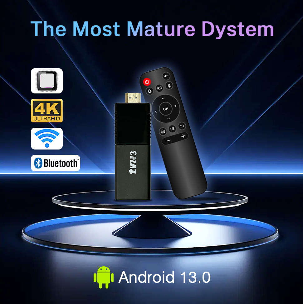 TVR3 Stick UHD 4K Android TV  Netflix, Showmax, TED & YouTube Pre-Loaded