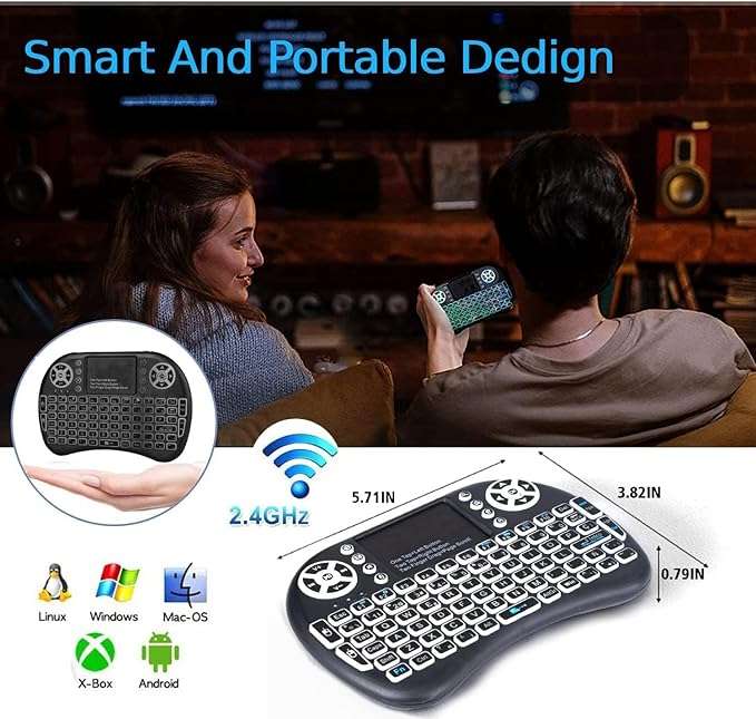 TX9 Pro 6K UHD Android 14.0 Media TV Box+Mini Keyboard+10m Cat5e Ethernet Cable- Combo