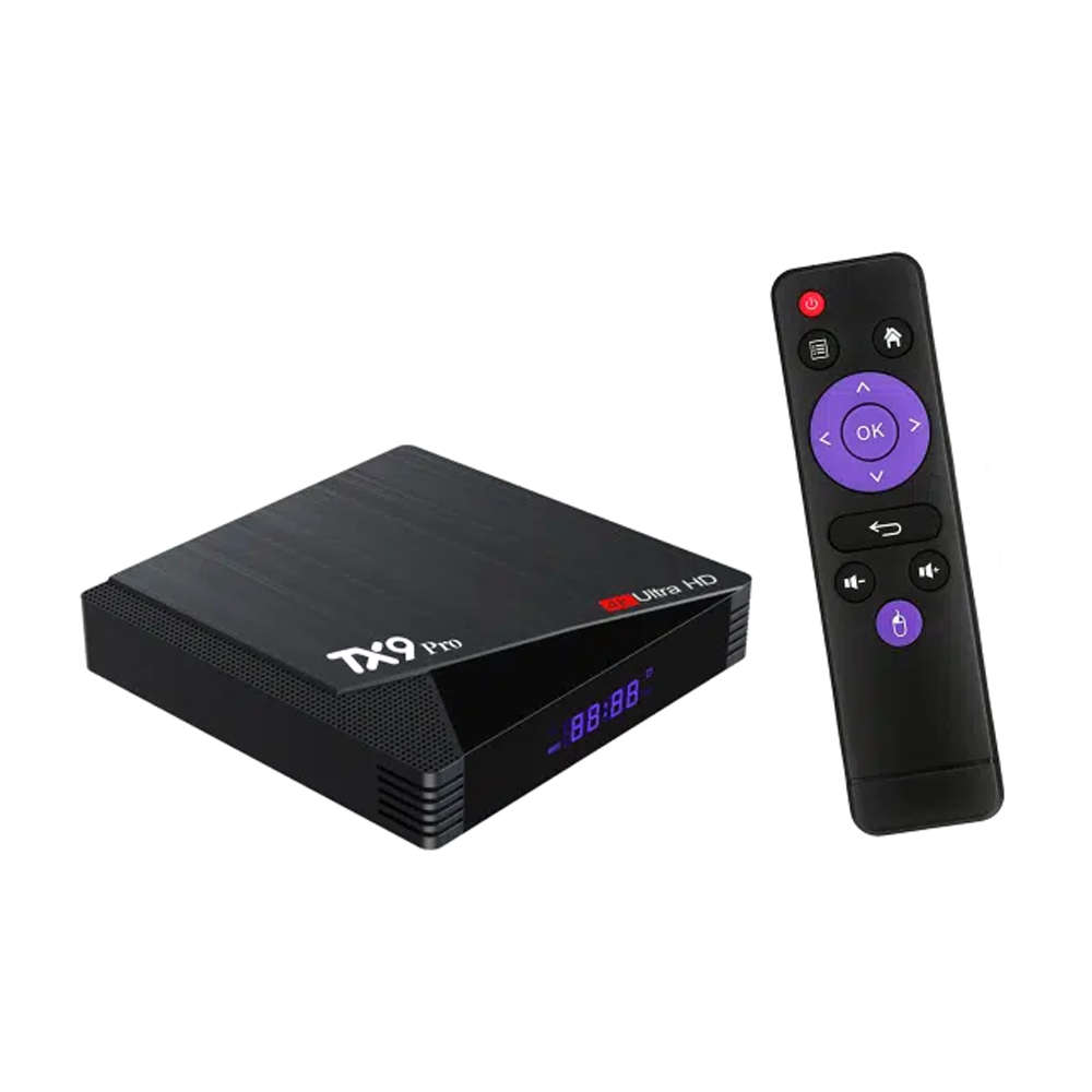 TX9 Pro 6K UHD Android 14.0 Media TV Box+Mini Keyboard+10m Cat5e Ethernet Cable- Combo