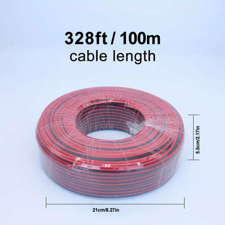 Speaker Wire 2 x 2.25 mm Audio Cable 100M