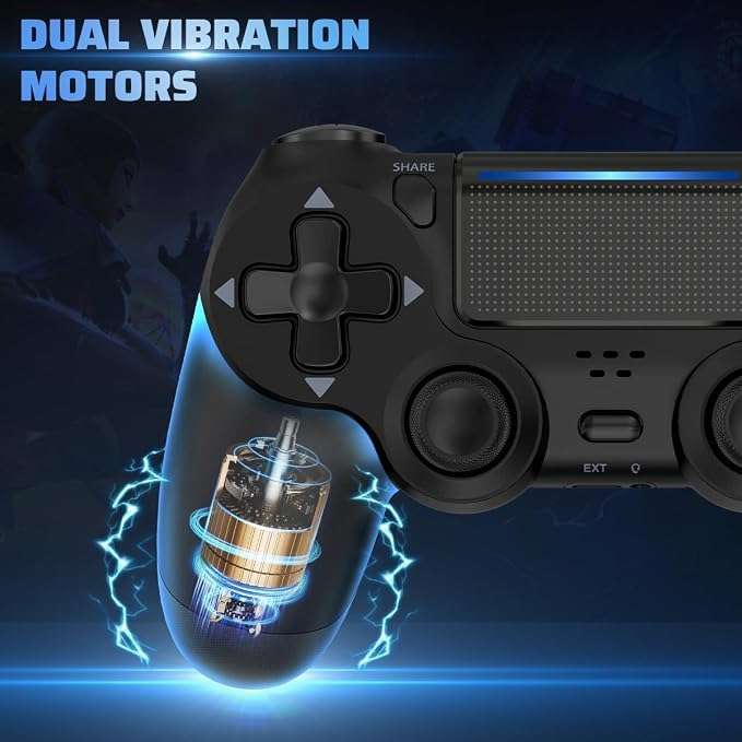 Compatible PS4 Wireless Controller Black | PlayStation USB Gamepad