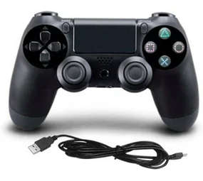 Compatible PS4 Wired Controller Black | PlayStation USB Gamepad
