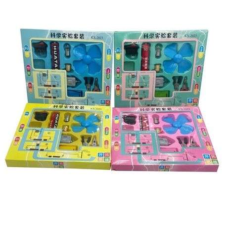 DIY Electric Circuit with Motor and Fan Science Experiment Kit-Set of 4