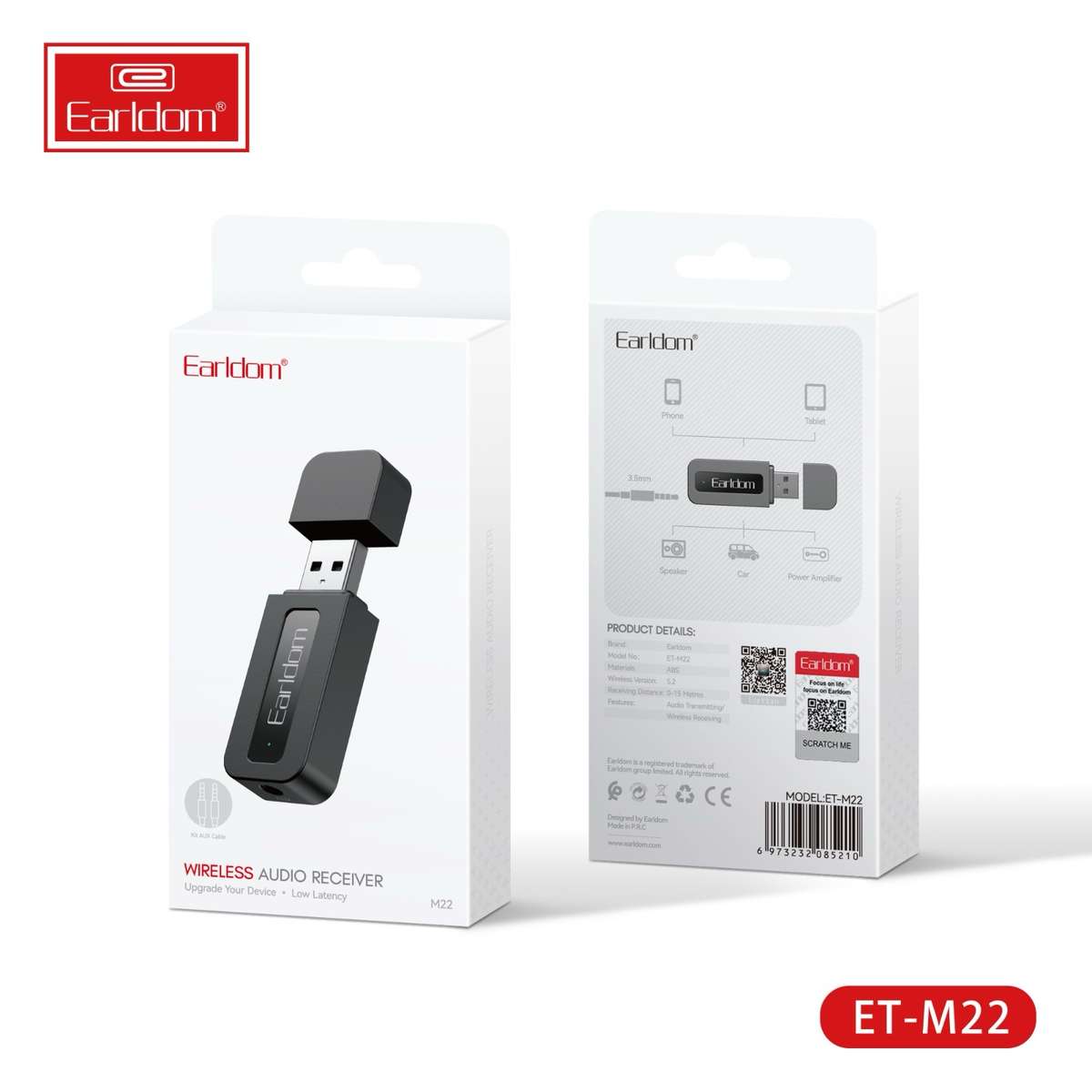 Earldom ET-M22 USB Bluetooth Audio Music Receiver