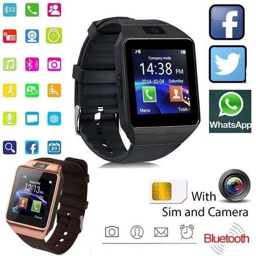 Smart Watch DZ09 - Silver & TWS i11 Wireless Bluetooth Earbuds - White