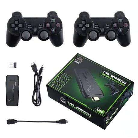 Ultra HD 2.4G 4K HDMI Game Stick + 2 x Wireless Controllers Gamepad