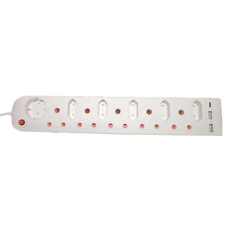 11 Way Multi-plug with 2x USB & 1x Type-C