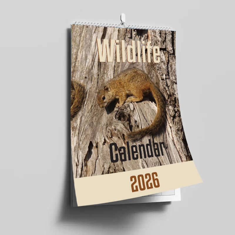 A4 Calendar  Wildlife Calendar 2026