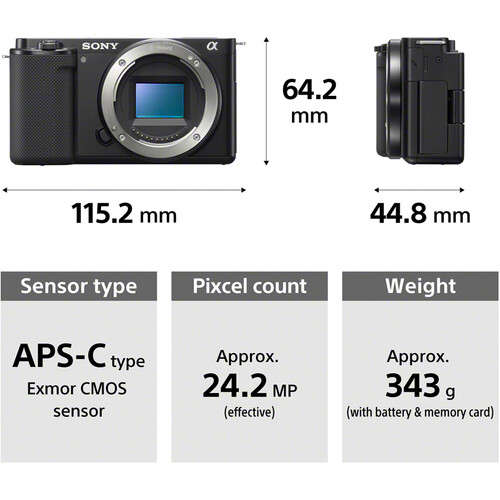 Sony ZV-E10 II Mirrorless Camera with 16-50mm II Lens Creator Kit (INCL GP-VPT3 GRIP+ECM-G1 MIC +...