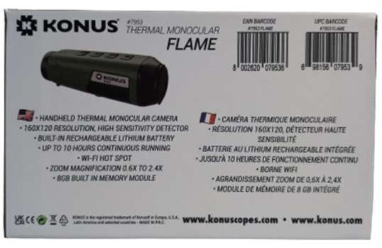 Konus FLAME 0.6X-2.4X Thermal Thermal Imaging Monocular