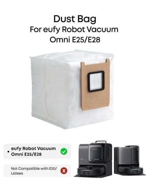 Eufy Dust Bags for E20/E25/E28- 3-Pack