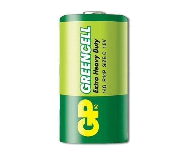 GP Greencell Carbon Zinc C Batteries  2 Pack