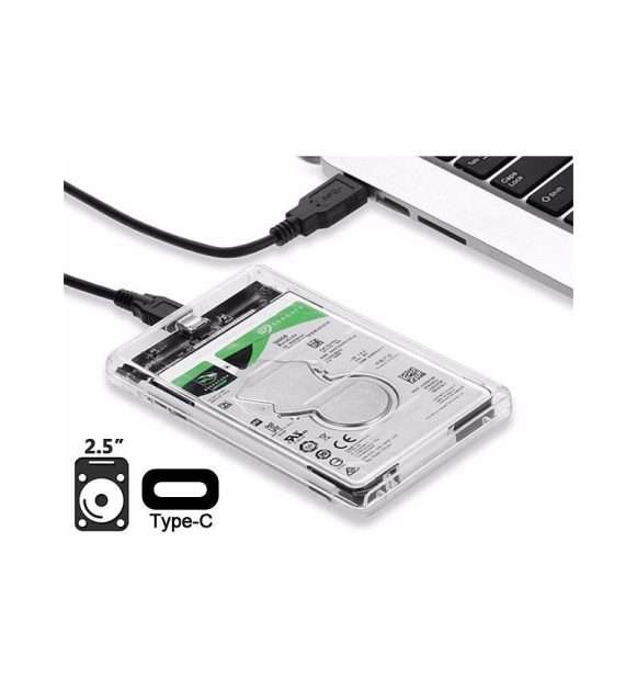 TYPE-C CHASSIS: SATA 2.5" CLEAR