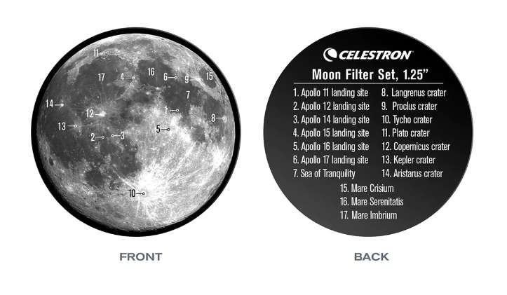 Celestron 1.25" Moon Filter Set