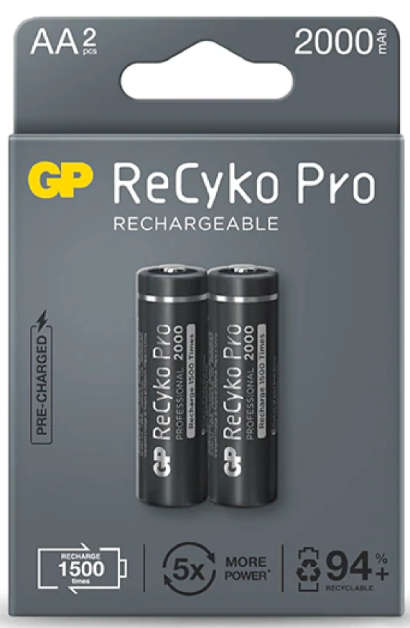 GP ReCyko Nimh AA Rechargeable 2 Pack