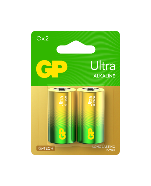 GP Ultra Alkaline C-Size Card of 2