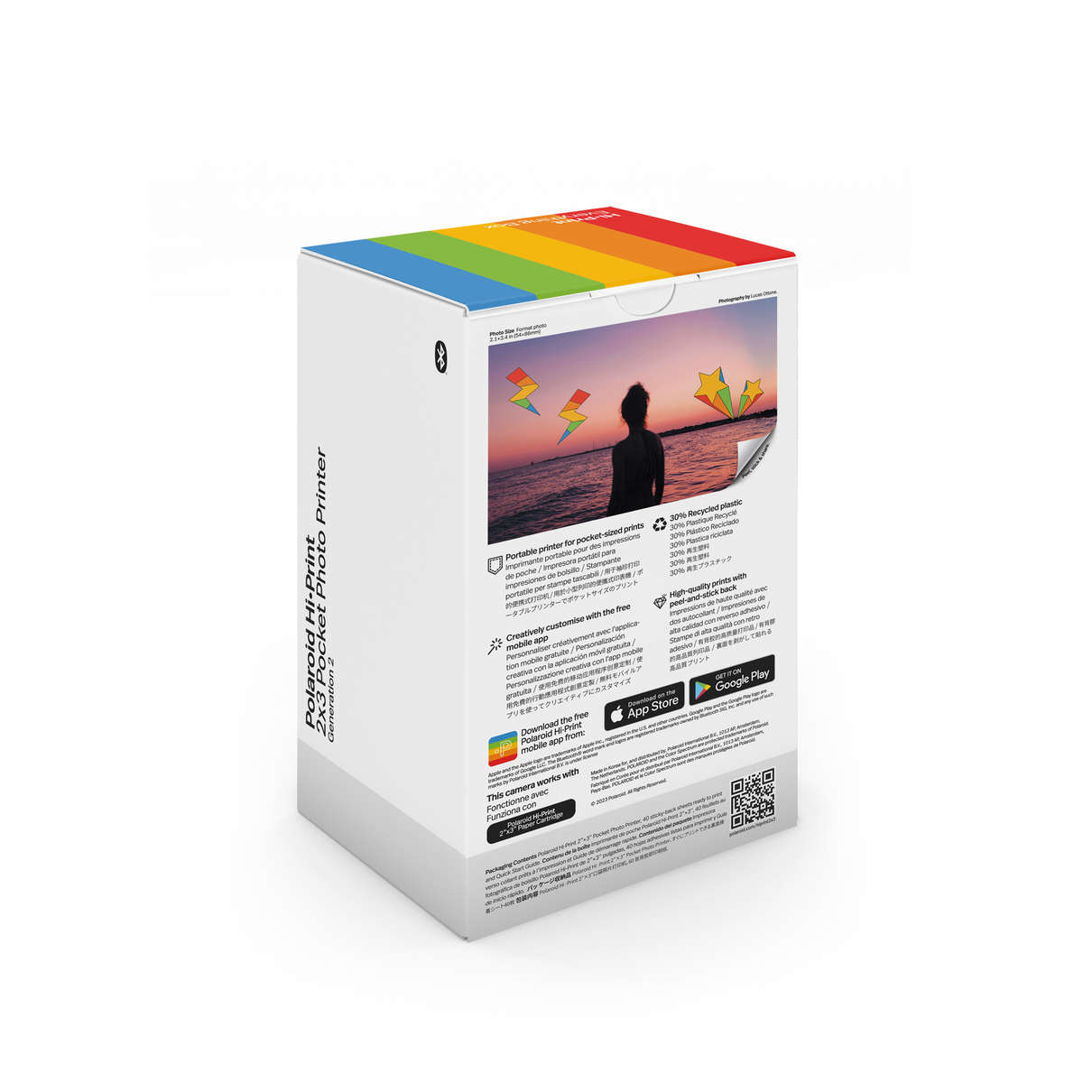 Polaroid Hi-Print 2x3 Printer Gen 2 EB - Black (includes 40 sheets)