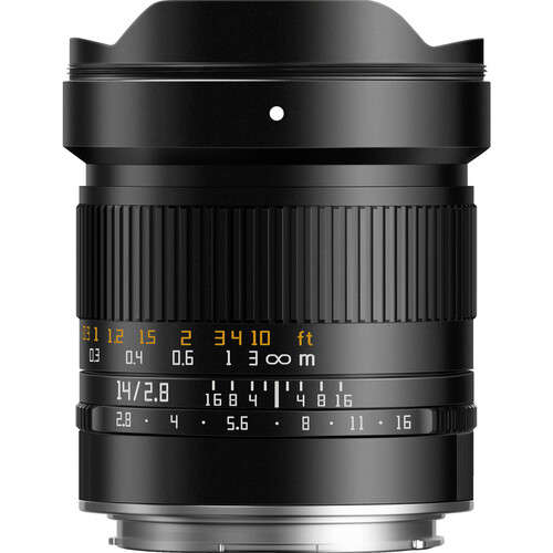 TTArtisan 14mm f/2.8 ASPH. Manual Focus Lens for Leica L-Mount (Full Frame) (Black)