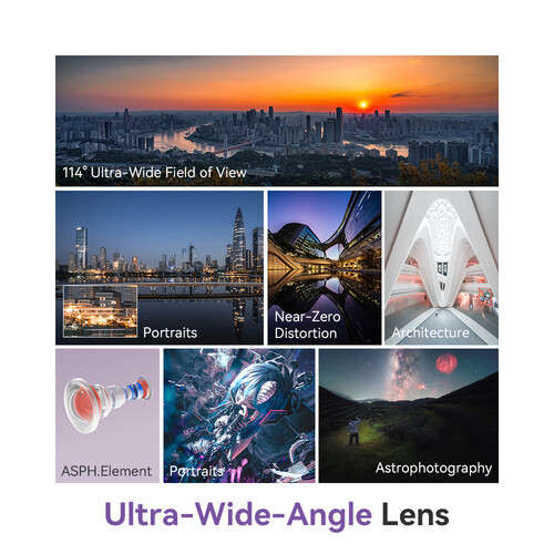 TTArtisan 14mm f/2.8 ASPH. Manual Focus Lens for Leica L-Mount (Full Frame) (Black)