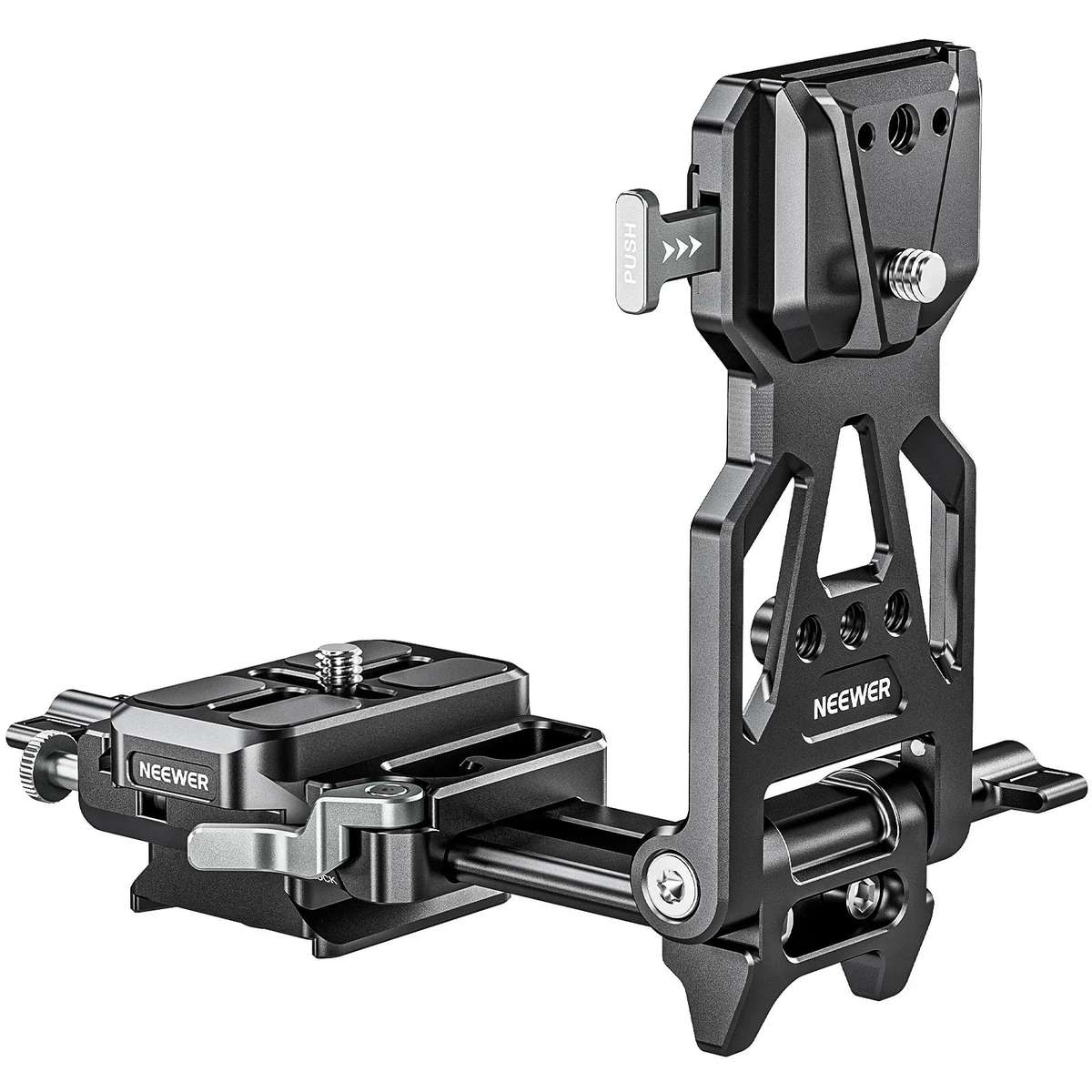 Neewer PS015 Pro Lightweight L-Shaped V Lock Battery Plate With Arca Baseplate