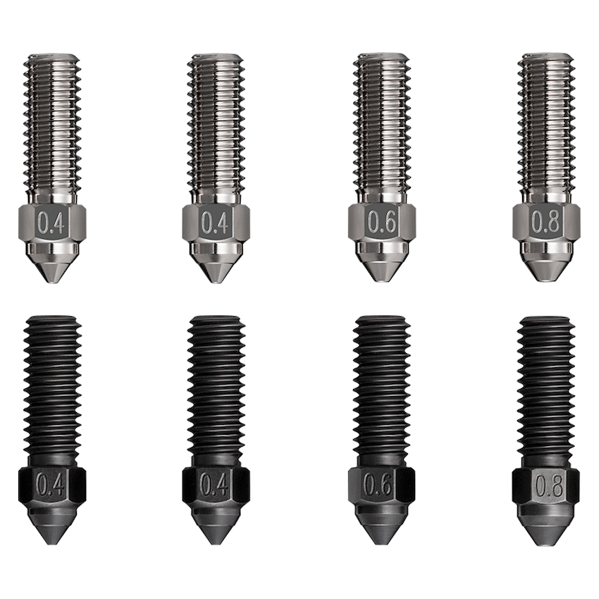 Creality High Flow Nozzle Kit 8 Pc K1/K1Max MK8 0.4/0.6/0.8mm