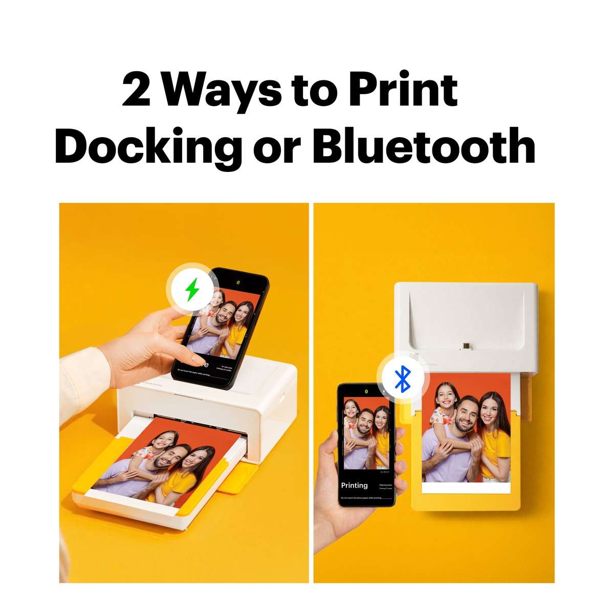 KODAK Dock Plus Printer PD460Y (Yellow) - Prints 4"x6"