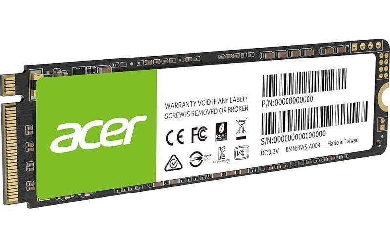Acer FA100 512GB M.2 2280 PCIE 3.0 NVMe SSD