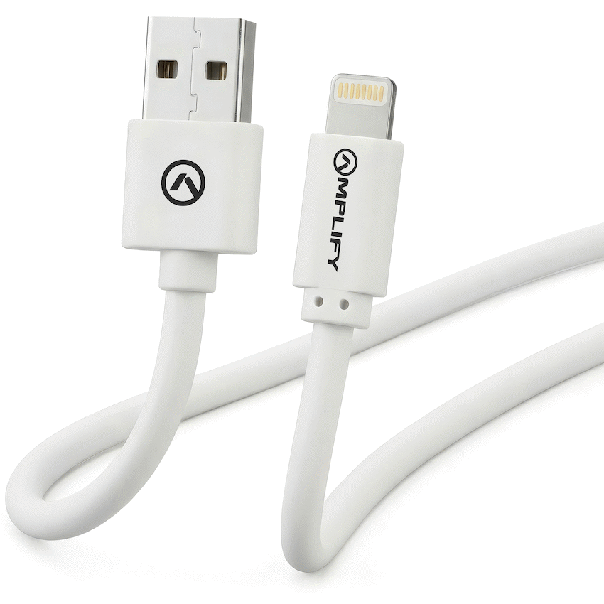 Amplify Lightning Charging Cable for iPhone &amp; iPad (10W) - White
