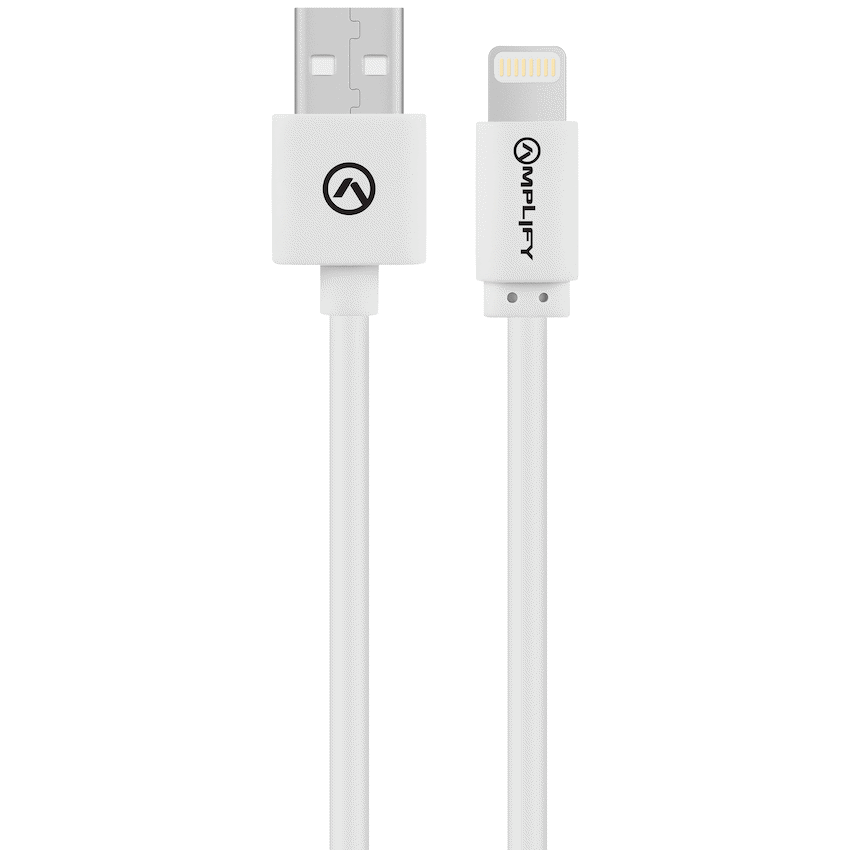 Amplify Lightning Charging Cable for iPhone &amp; iPad (10W) - White