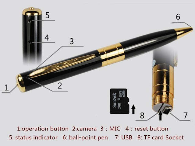 Smart Pro Super Mini Dv Pen Bpr-6 Spycam For Professional