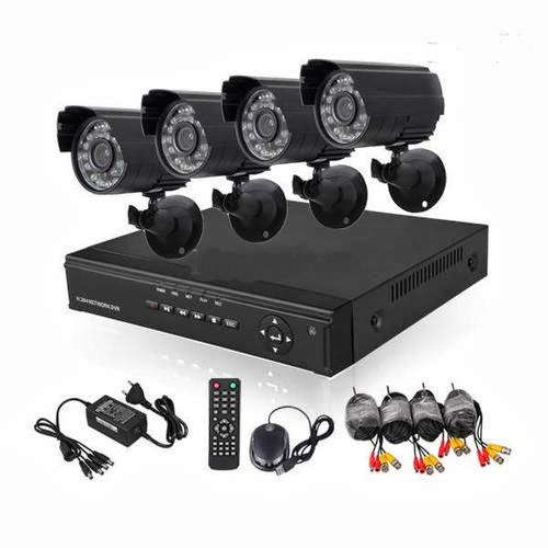 4 Camera CCTV Security Recording System, Internet & 3G Phone Viewing