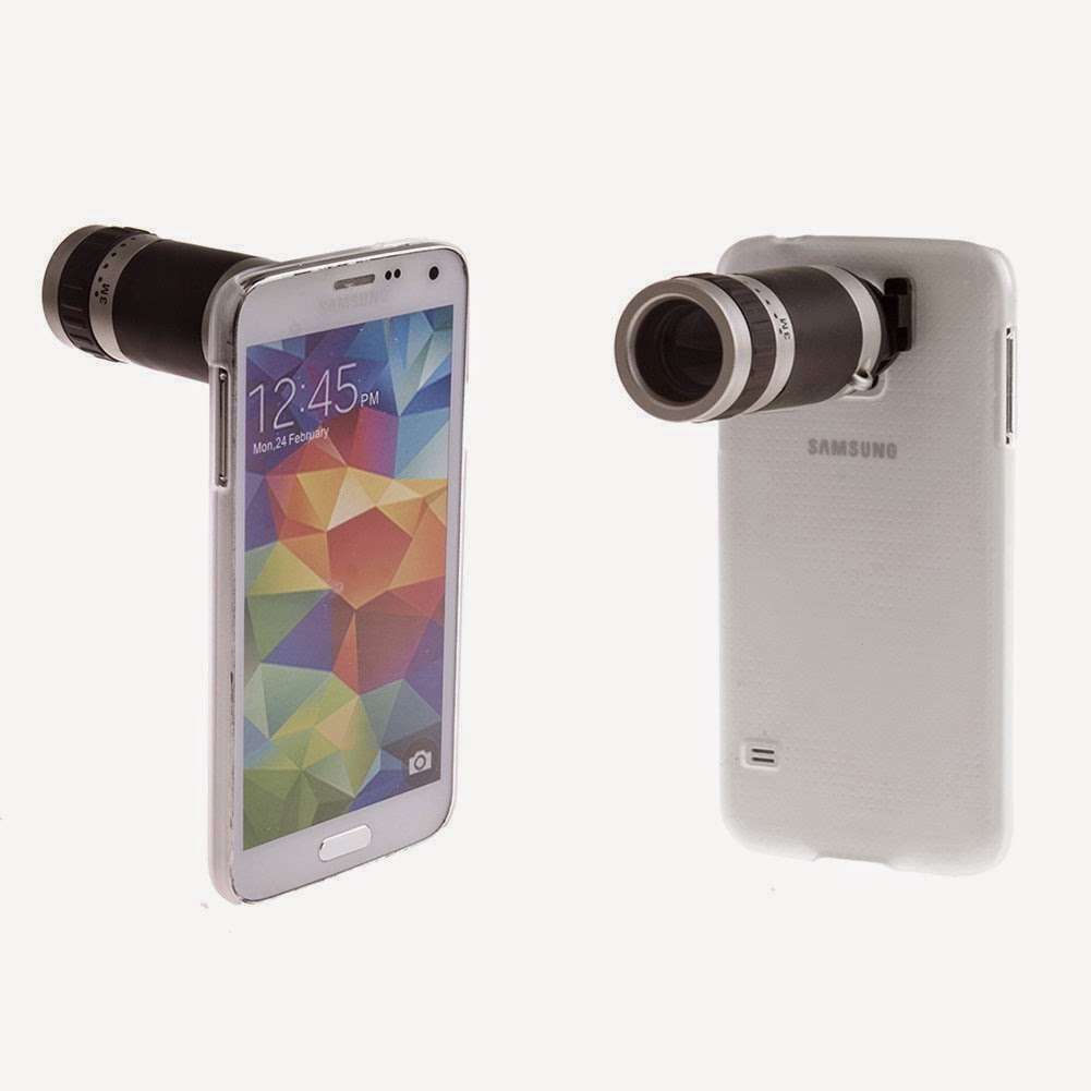 8X Zoom Telescope Lens + Clear Case for Samsung Galaxy S5. Turn you S5 into a telescope