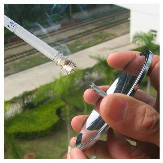 Solar Cigarette Lighter. It's amazing fun to use this gadget.