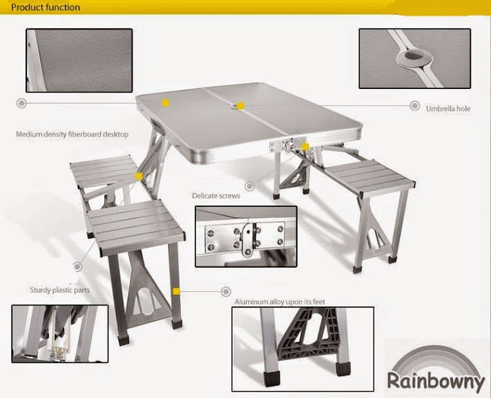 Aluminum Folding Camping Table