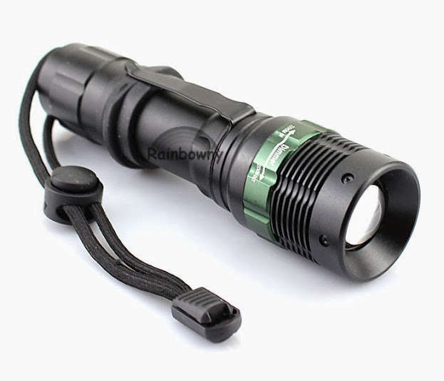 5000Lm LED Flashlight Rechargeable Torch with Clip and Zoom