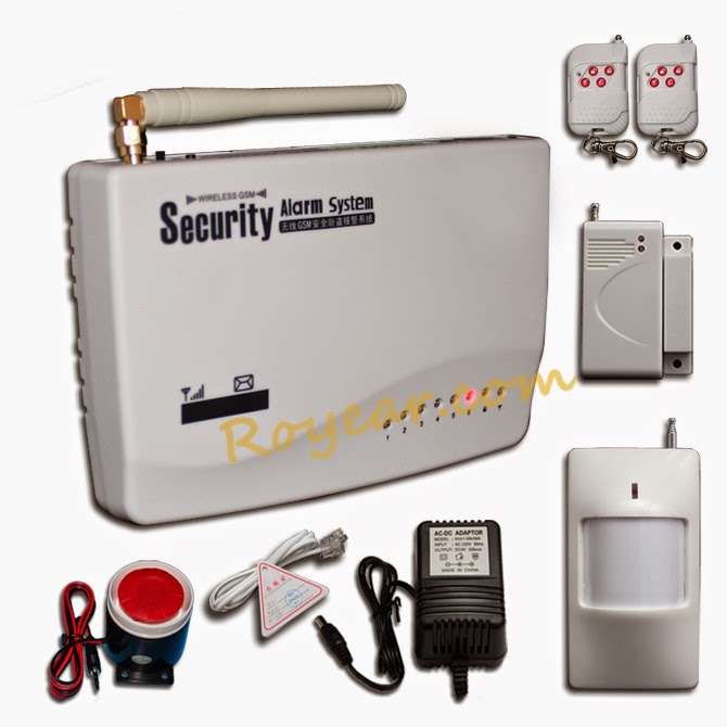 Wireless Sim card operated alarm system.