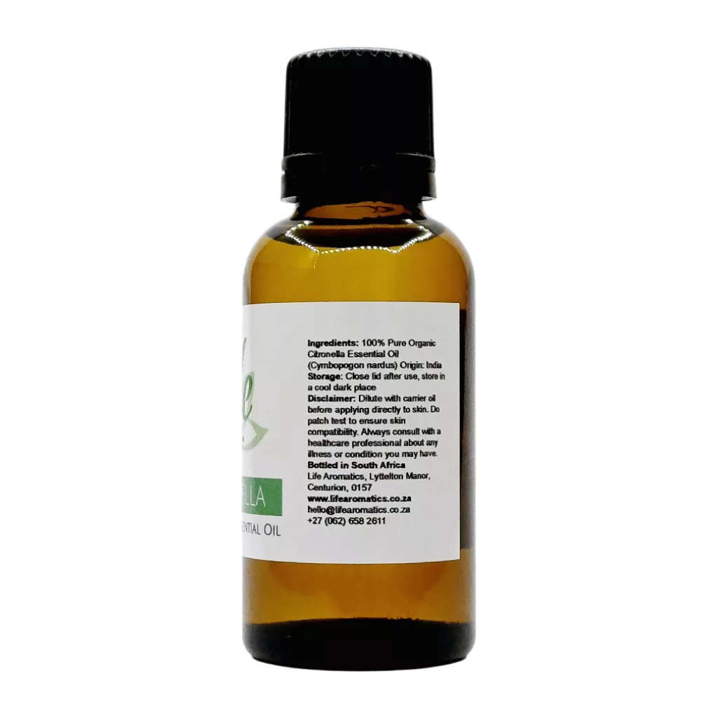 Citronella Essential Oil (organic)