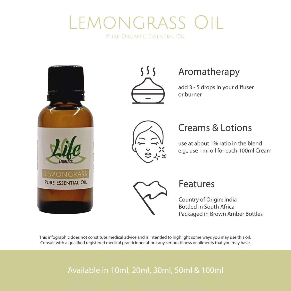 Lemongrass Essential Oil (organic)