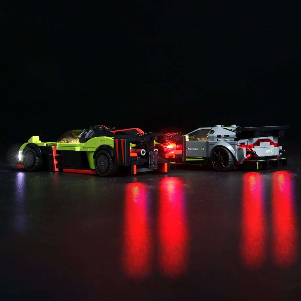 LEGO Vackyrie Amr pro and Aston Martin Vantage GT3 Advance lighting kit #76910