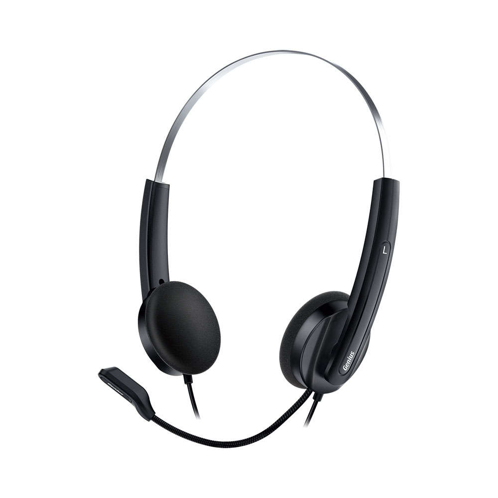 Genius - USB Headset 220U Black - Genius - USB Headset 220U Black