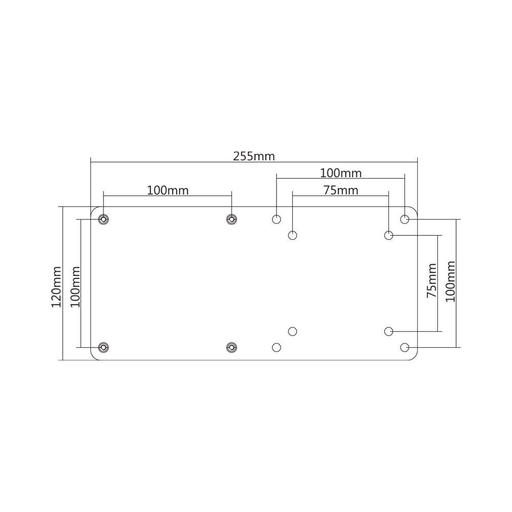 LinkQnet - Brateck - Bracket Intel NUC Extension Panel Max 3kg - LinkQnet - Brateck - Bracket Int...