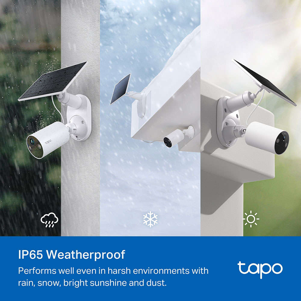 Tp-Link - Tapo Tc85 Kit Solar-Powered Security Camera Kit - Tp-Link - Tapo Tc85 Kit Solar-Powered...