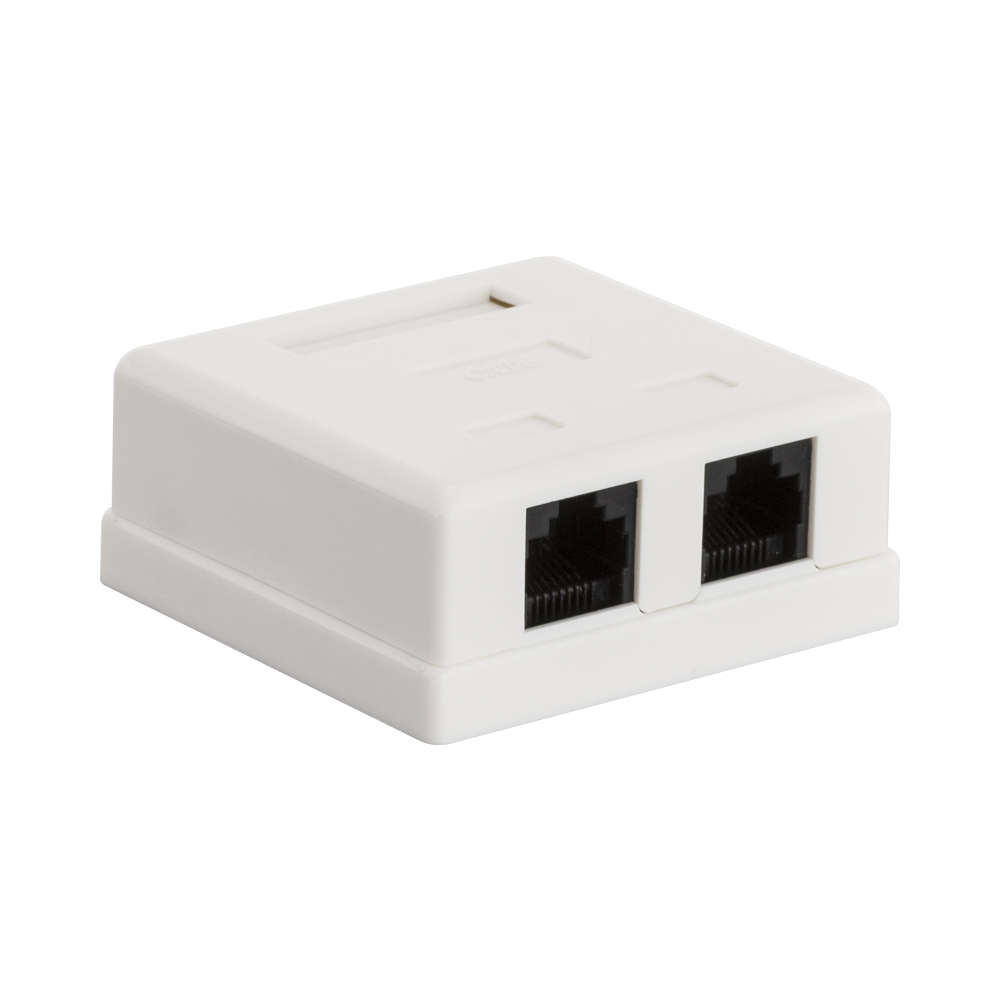 LinkQnet - Double Cat 5 Wall Box - LinkQnet - Double Cat 5 Wall Box