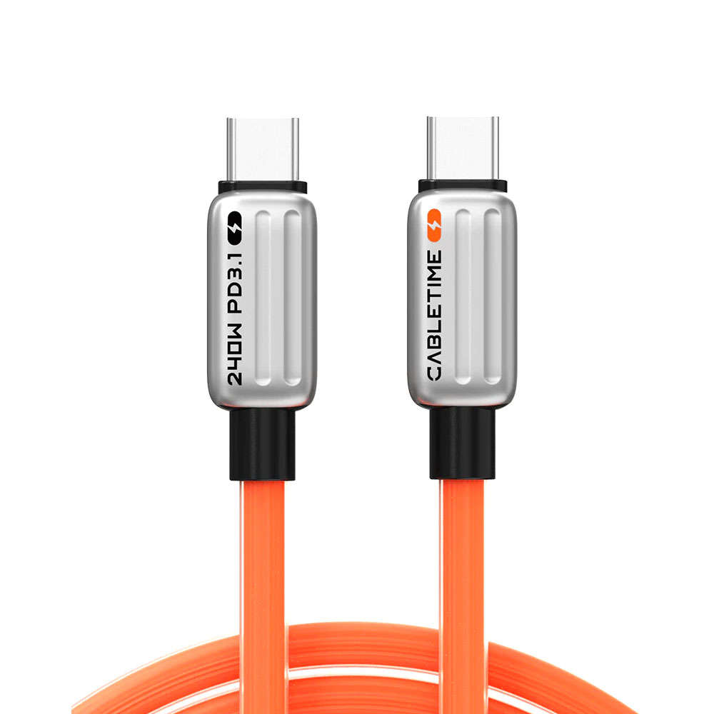 Cabletime - Fast 240W USB-C Charge Cable 2M for iPhone - Cabletime - Fast 240W USB-C Charge Cable...
