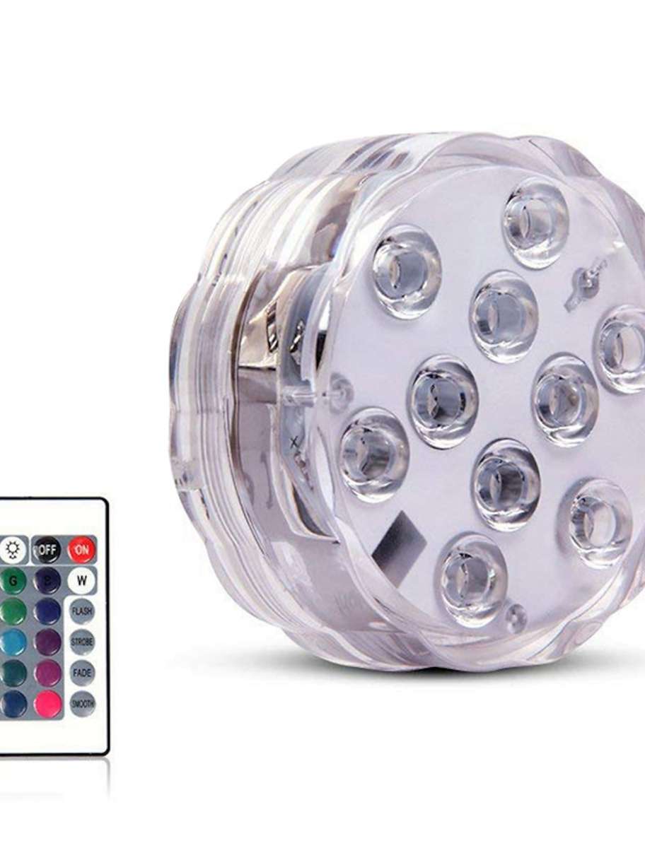 Submersible LED Light 16 Colors Remote Control