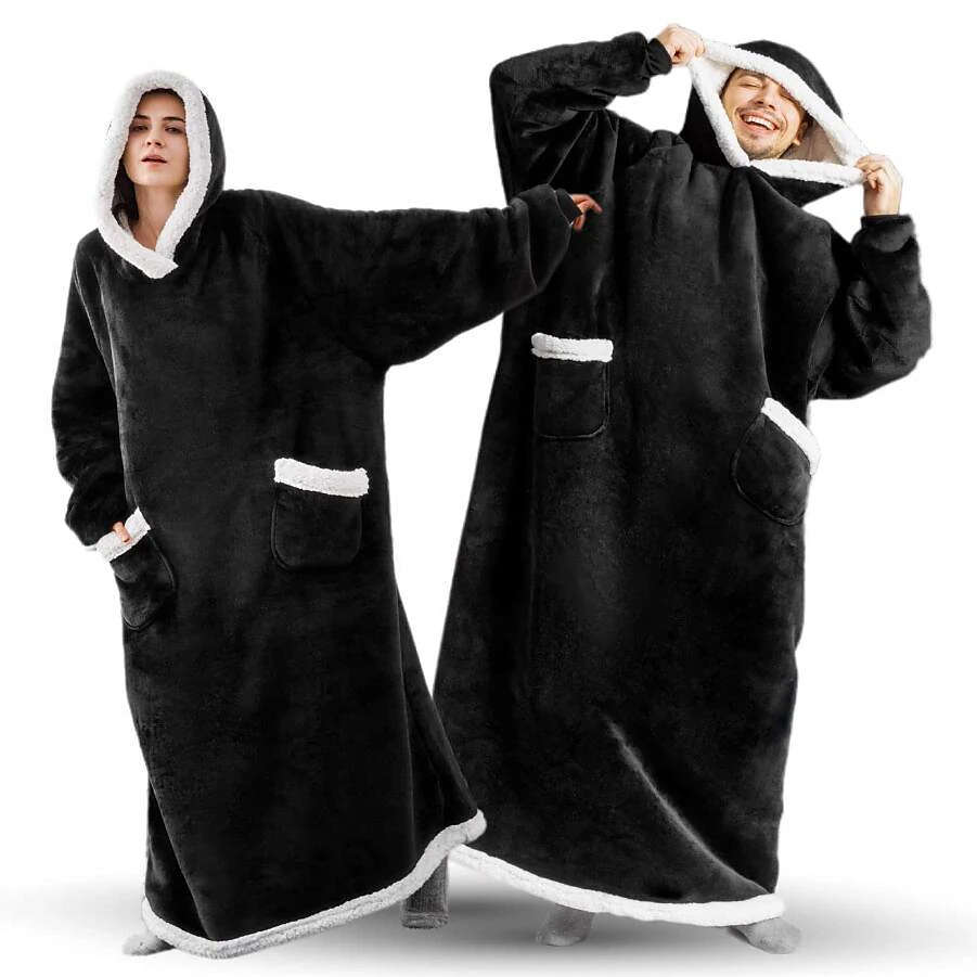 Oversized Super Long  Huggle Hoodie