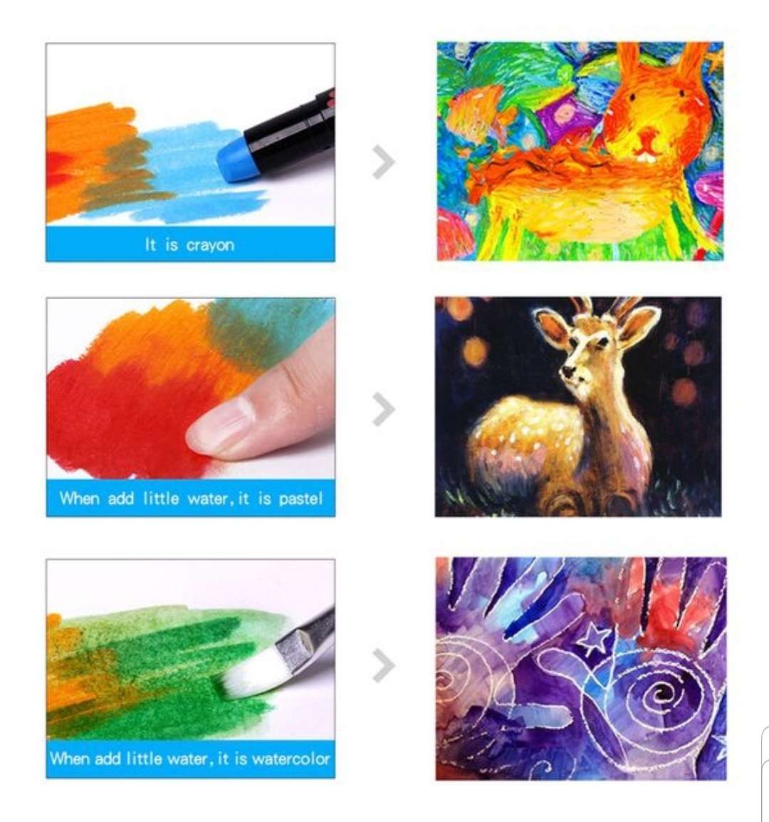 Washable Silky Crayons (6)