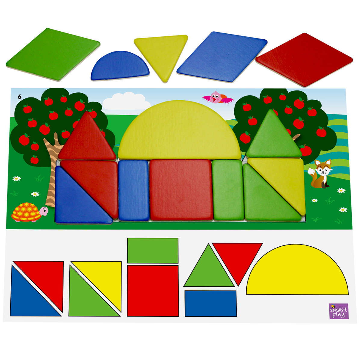Smart Shapes 32 Piece Genuine Wood Shapes