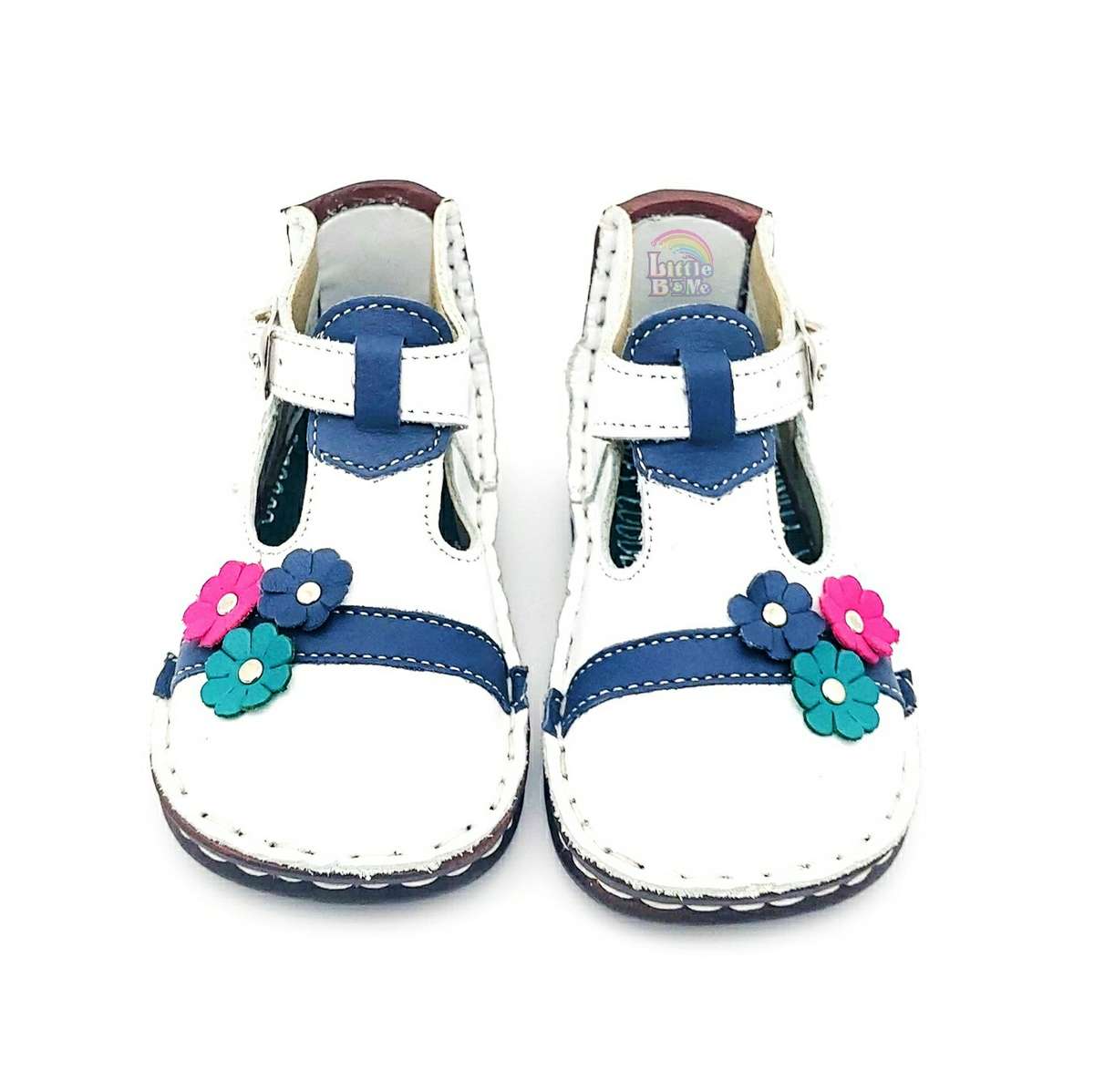 Cobbles - White & Rainbow Flowers (2,6)